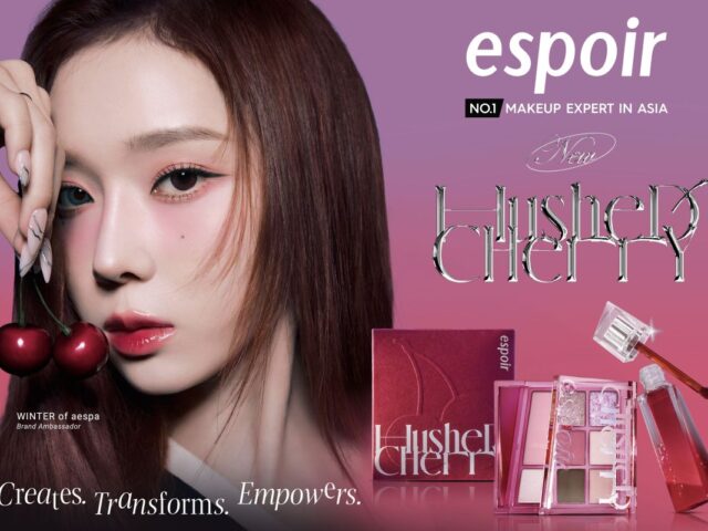 Espoir gandeng Winter aespa luncurkan Hushed Cherry Edition